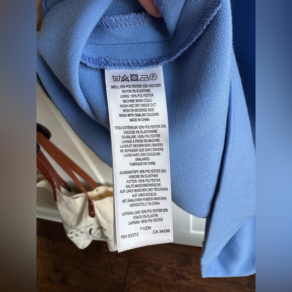 French Connection Blue Ruffle Mini Dress - Picture 5 of 7